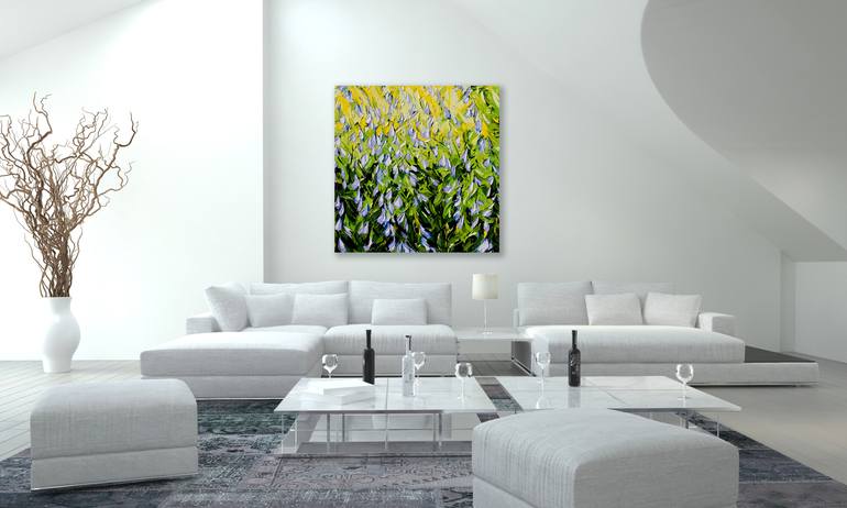 Original Abstract Garden Painting by Bill Stone