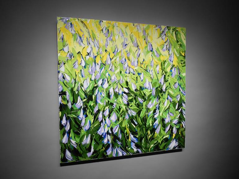 Original Abstract Garden Painting by Bill Stone