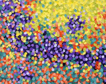Original Abstract Garden Paintings by Bill Stone