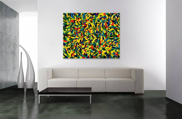 Original Abstract Garden Painting by Bill Stone