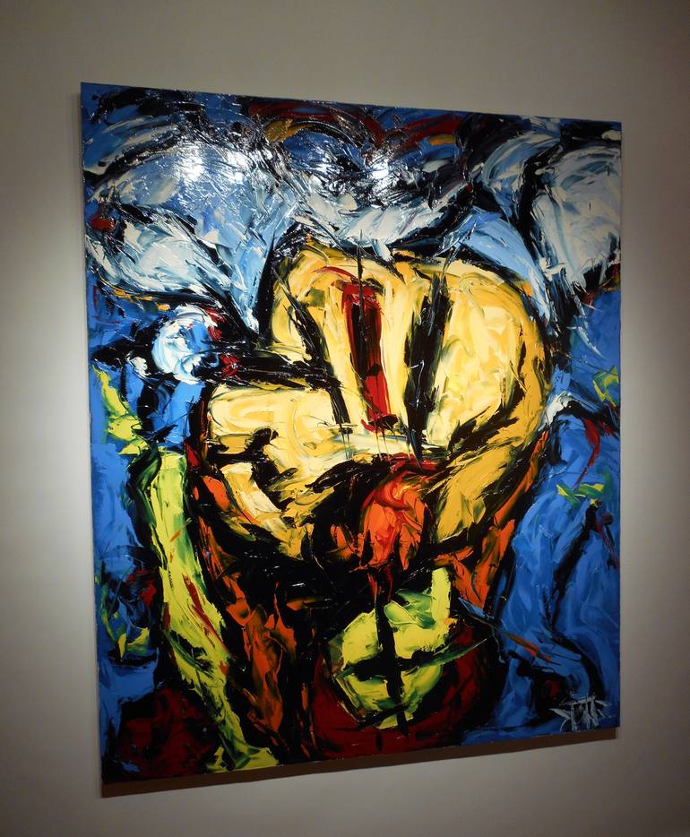 Original Abstract Expressionism Abstract Painting by Bill Stone