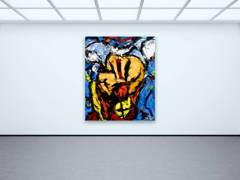 Original Abstract Expressionism Abstract Painting by Bill Stone