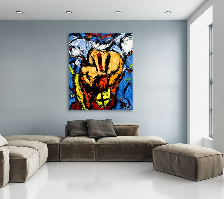 Original Abstract Expressionism Abstract Painting by Bill Stone