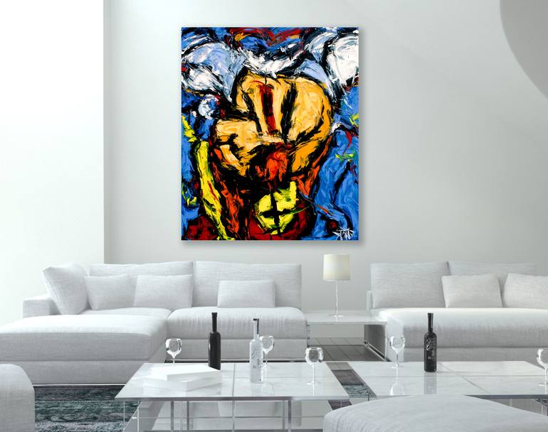 Original Abstract Expressionism Abstract Painting by Bill Stone
