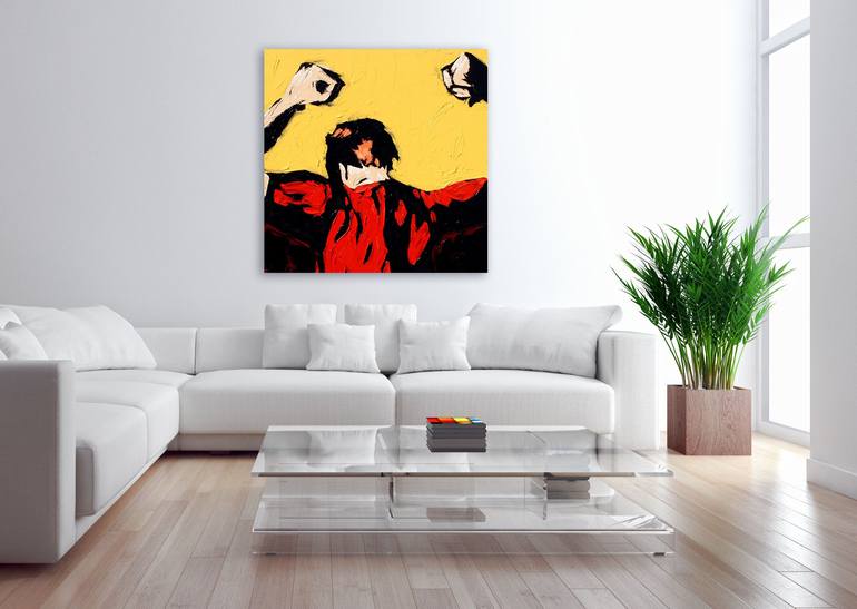 Original Abstract Expressionism Men Painting by Bill Stone