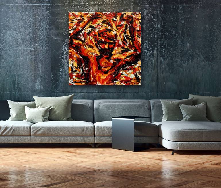 Original Abstract Men Painting by Bill Stone