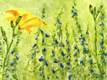Original Abstract Floral Paintings by Bill Stone