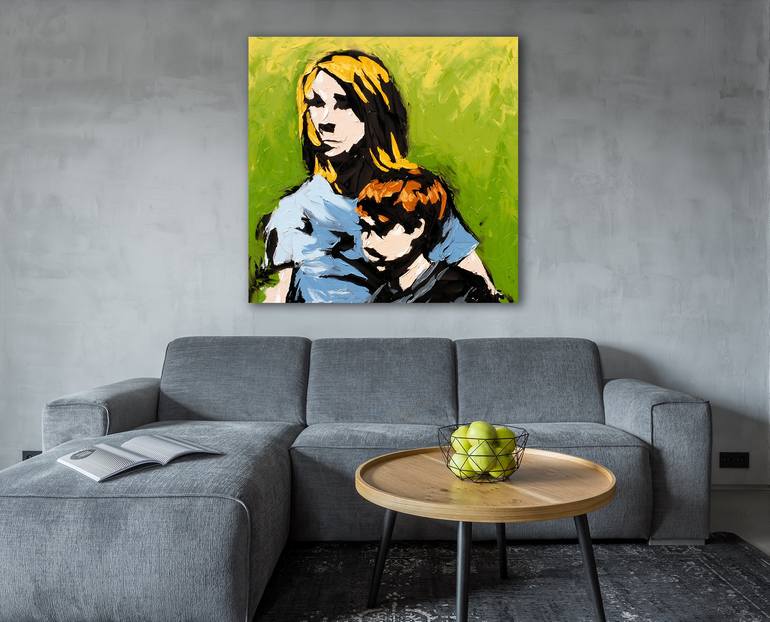 Original Family Painting by Bill Stone