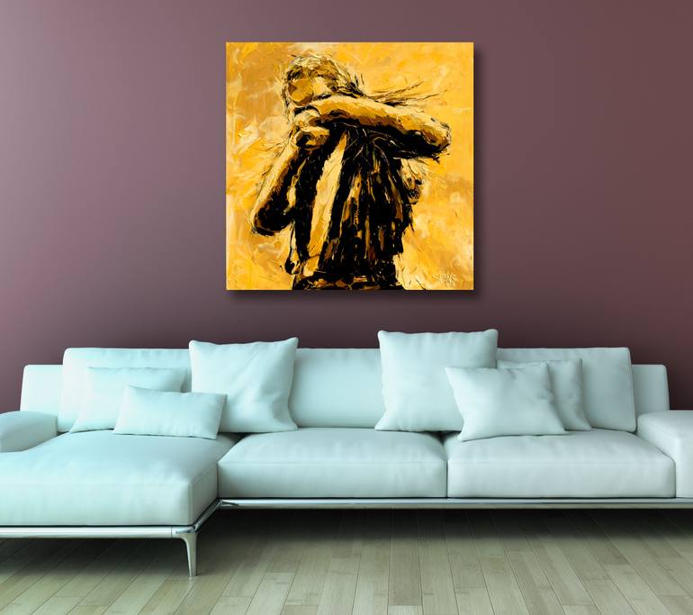 Original Abstract People Painting by Bill Stone