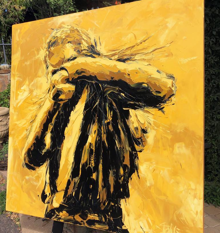 Original Abstract People Painting by Bill Stone