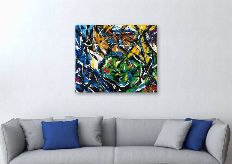 Original Abstract Seasons Painting by Bill Stone