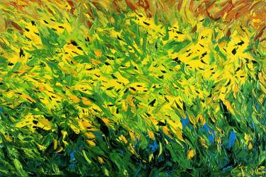 Original Abstract Expressionism Garden Paintings by Bill Stone