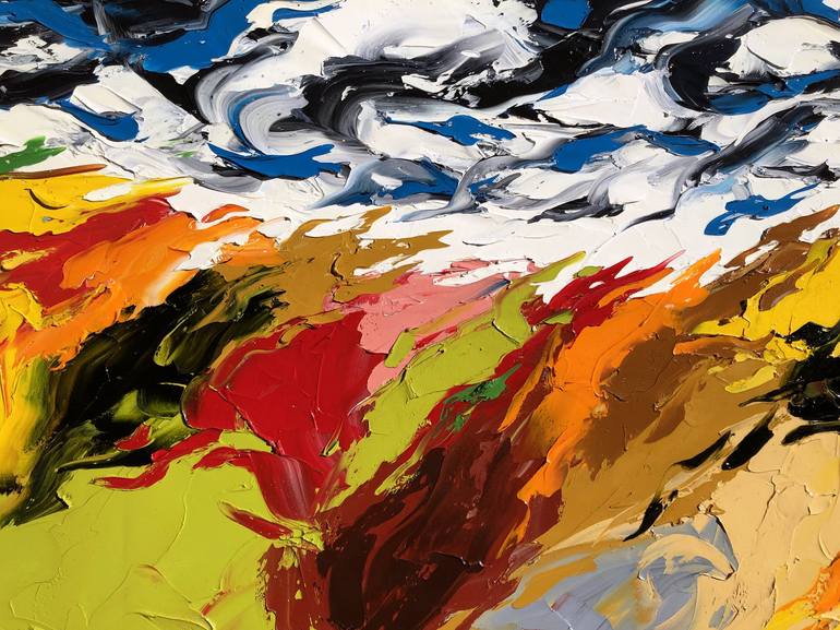 Original Abstract Landscape Painting by Bill Stone