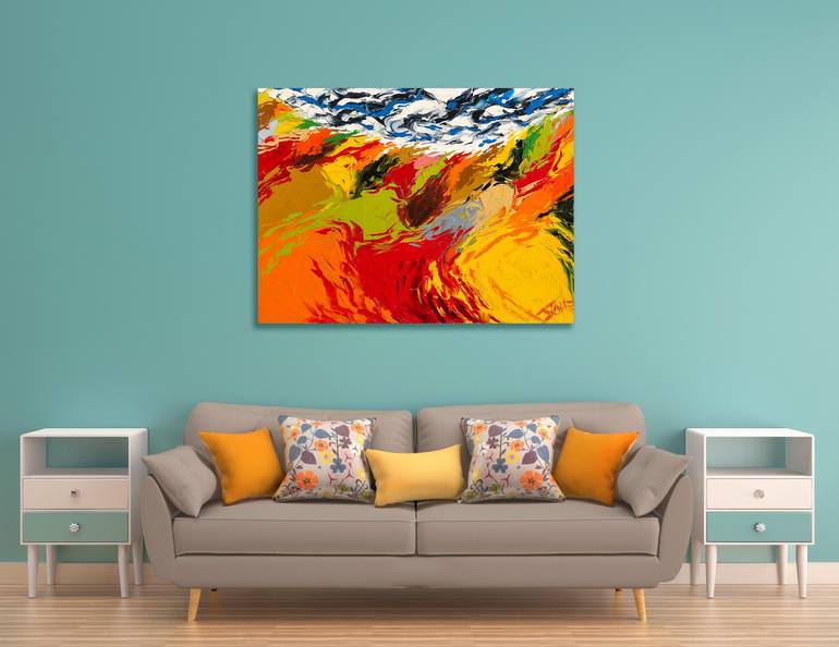 Original Abstract Landscape Painting by Bill Stone