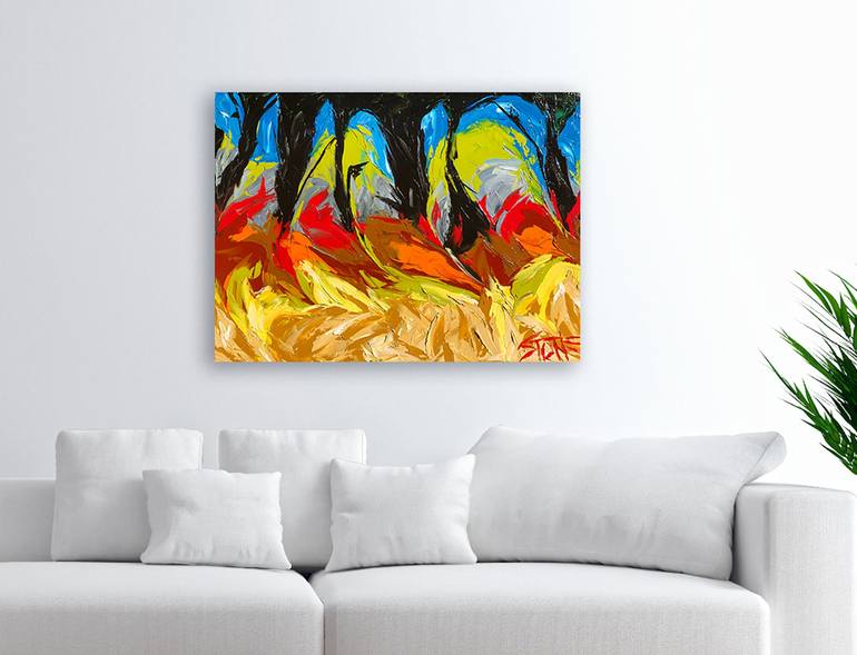 Original Abstract Landscape Painting by Bill Stone