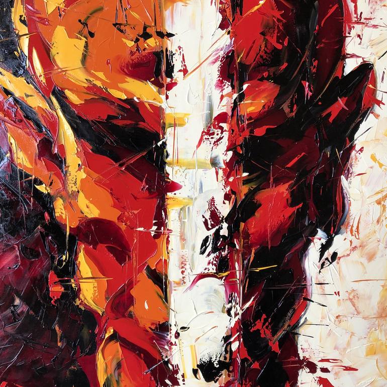 Original Abstract Portrait Painting by Bill Stone