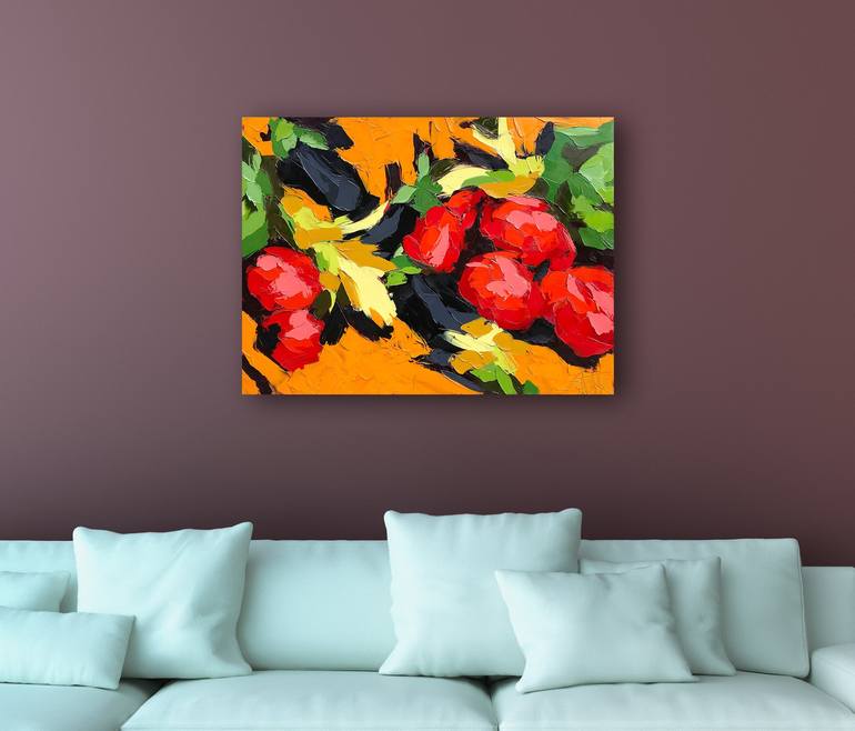 Original Abstract Garden Painting by Bill Stone