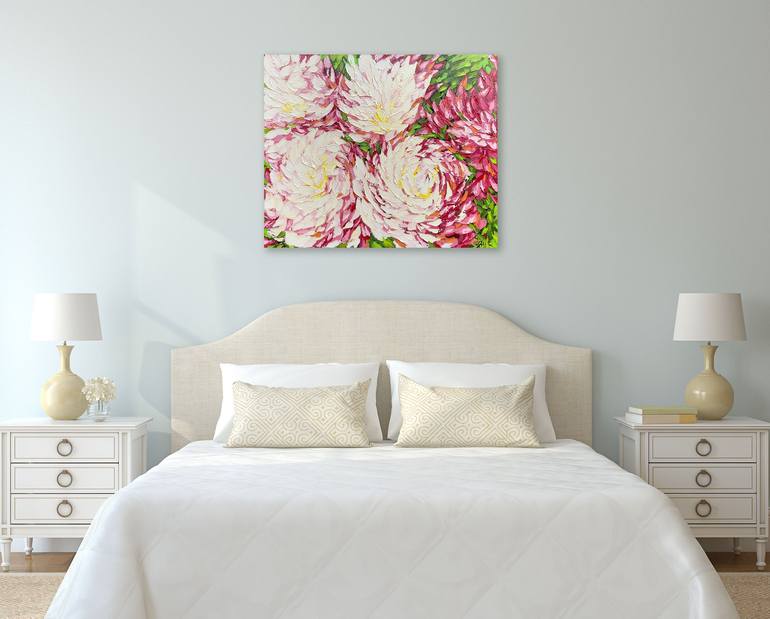 Original Abstract Floral Painting by Bill Stone
