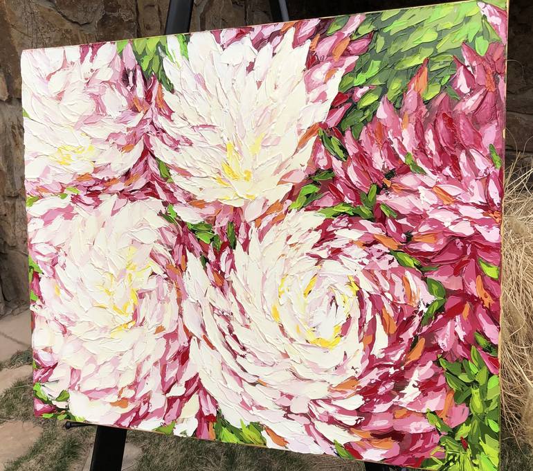 Original Abstract Floral Painting by Bill Stone