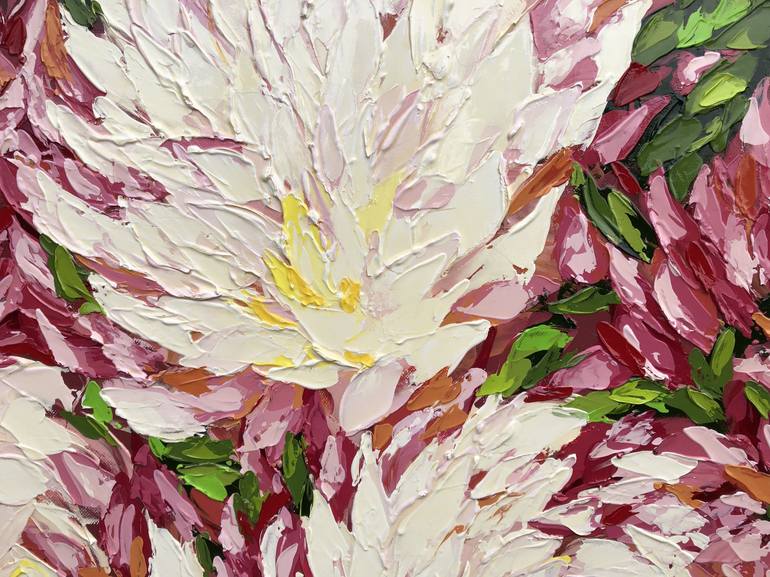 Original Abstract Floral Painting by Bill Stone