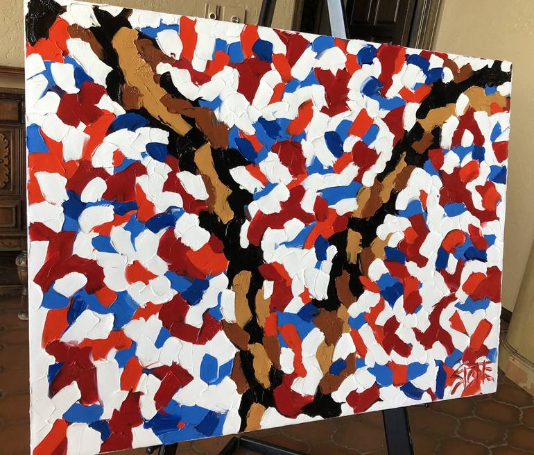 Original Abstract Political Painting by Bill Stone