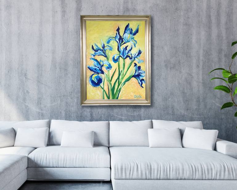 Original Impressionism Floral Painting by Bill Stone