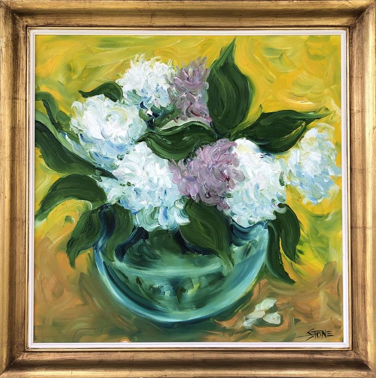 Original Impressionism Floral Painting by Bill Stone