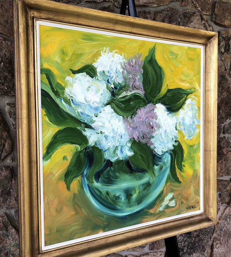 Original Impressionism Floral Painting by Bill Stone