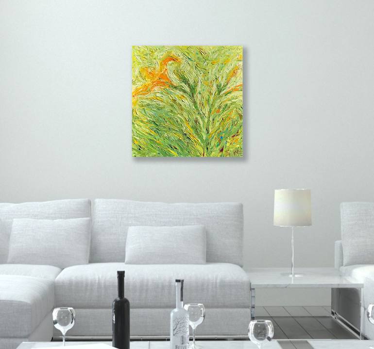 Original Abstract Floral Painting by Bill Stone