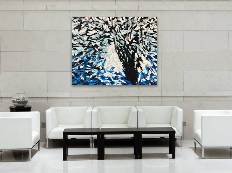 Original Abstract Seasons Painting by Bill Stone