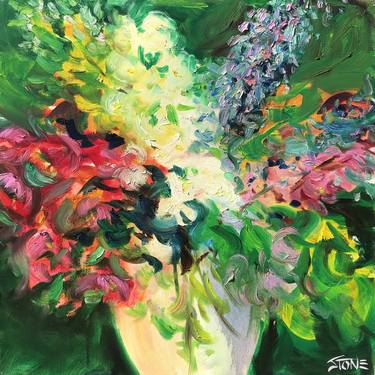 Original Impressionism Floral Paintings by Bill Stone