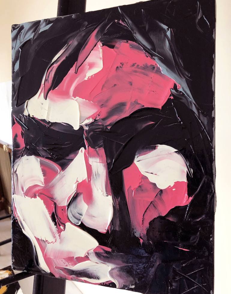 Original Abstract Portrait Painting by Bill Stone