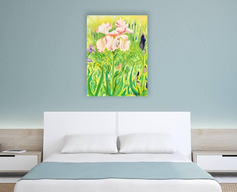 Original Impressionism Garden Painting by Bill Stone