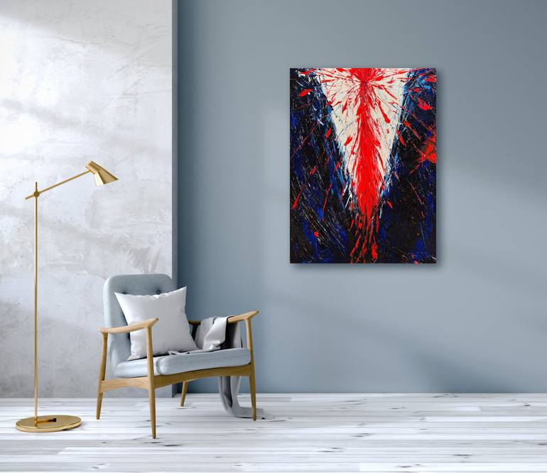 Original Abstract Expressionism People Painting by Bill Stone