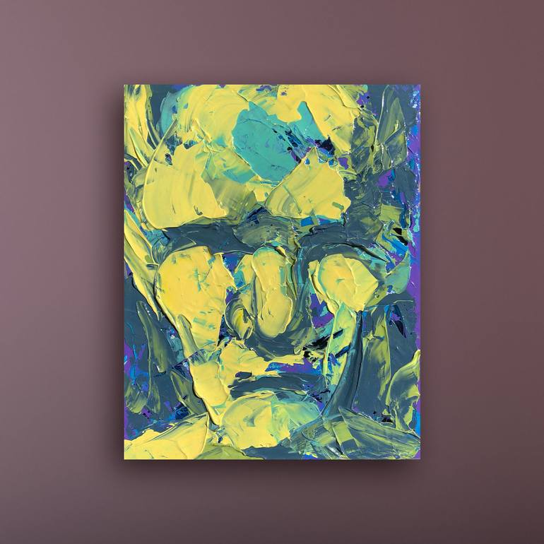 Original Abstract People Painting by Bill Stone