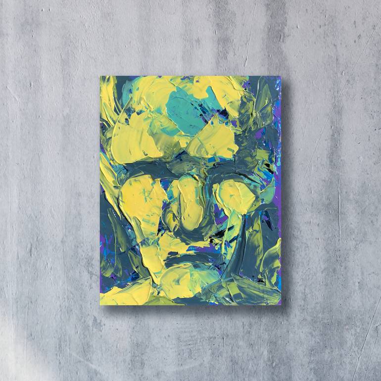 Original Abstract People Painting by Bill Stone