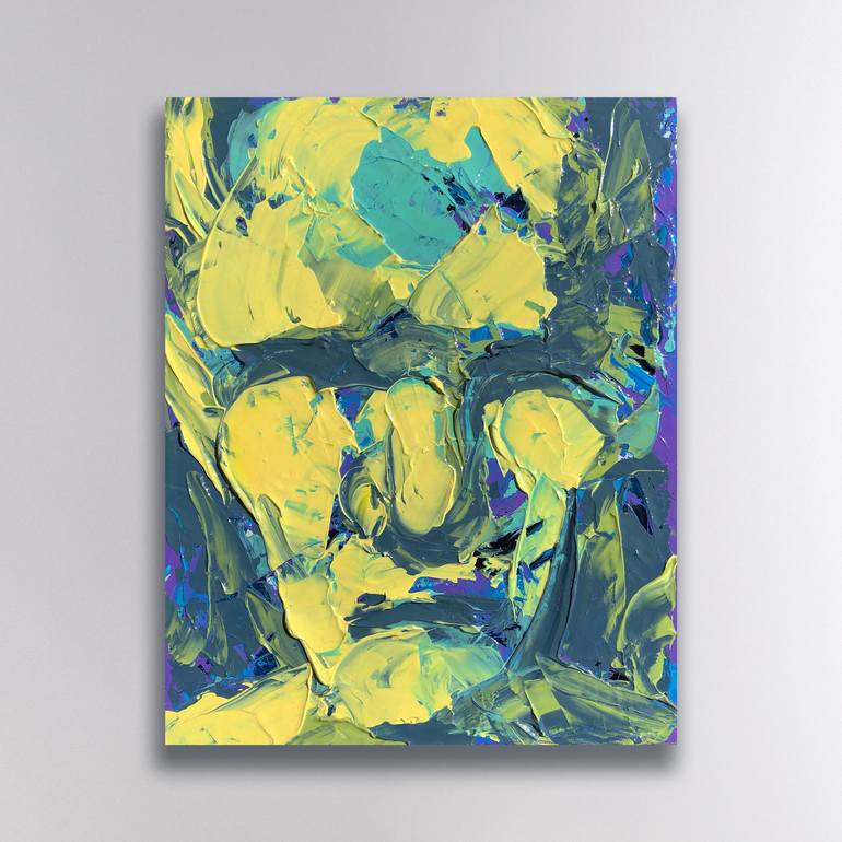 Original Abstract People Painting by Bill Stone