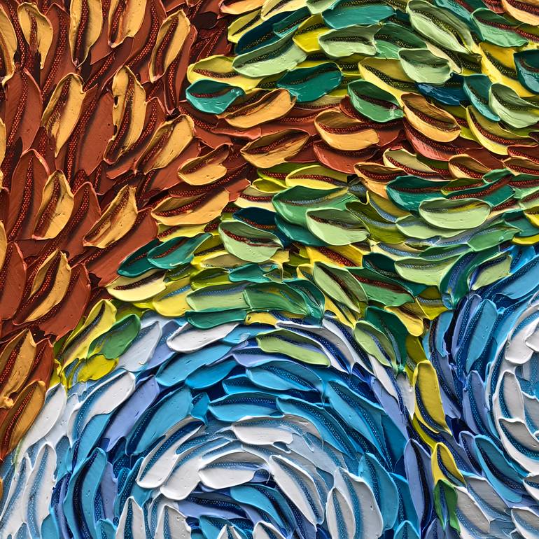Original Abstract Tree Painting by Bill Stone