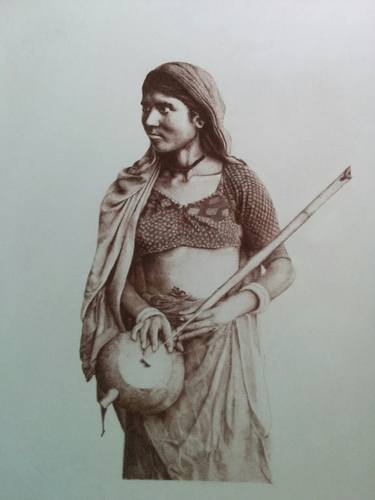 Print of Realism Rural life Drawings by Bindu Devasi