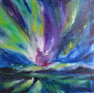 Original Abstract Expressionism Seascape Paintings by Natalia Esanu