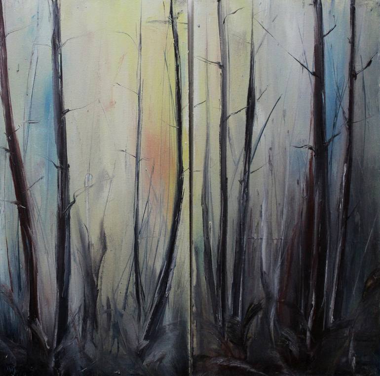 Print of Expressionism Language Paintings by Natalia Esanu