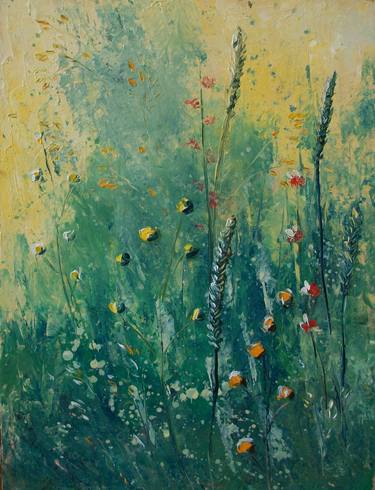 Original Expressionism Floral Paintings by Natalia Esanu