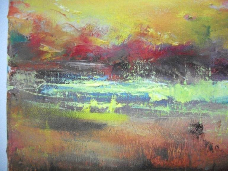 Original Conceptual Landscape Painting by Natalia Esanu