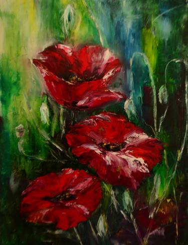 Original Impressionism Floral Paintings by Natalia Esanu
