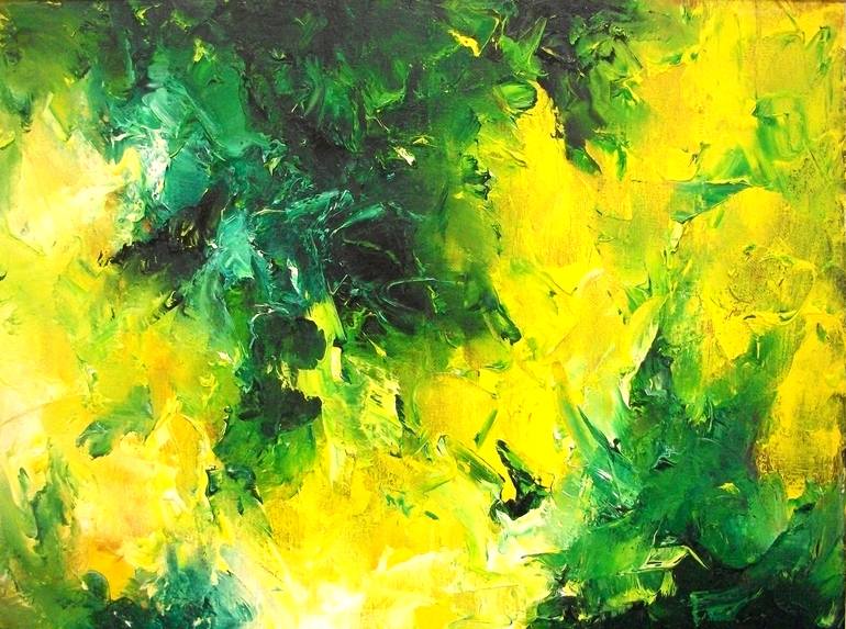 Original Abstract Expressionism Abstract Painting by Natalia Esanu