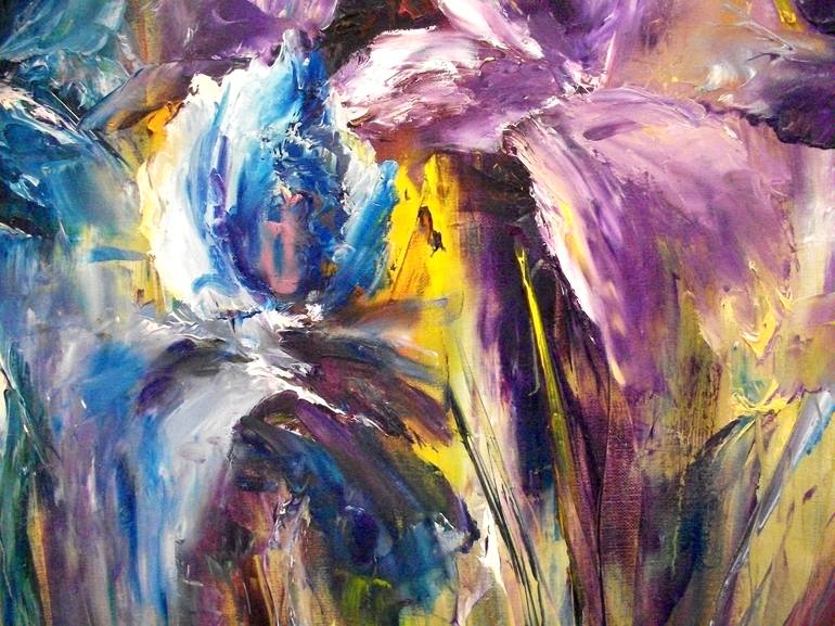 Original Modern Floral Painting by Natalia Esanu