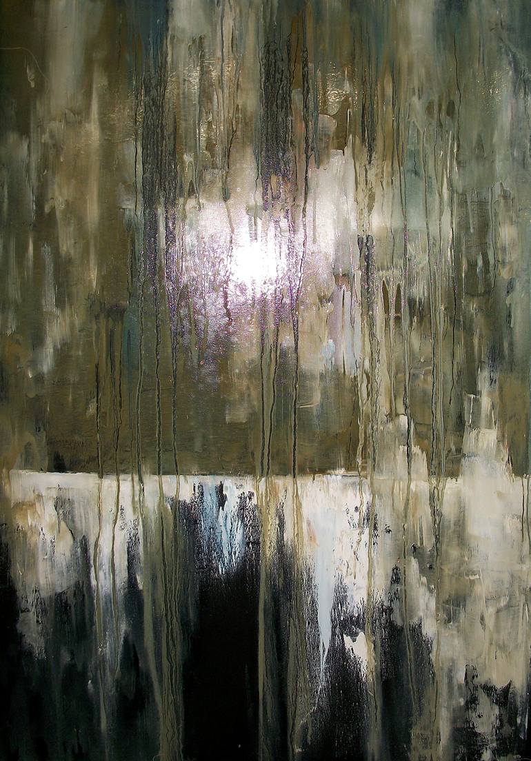 Original Abstract Expressionism Abstract Painting by Natalia Esanu