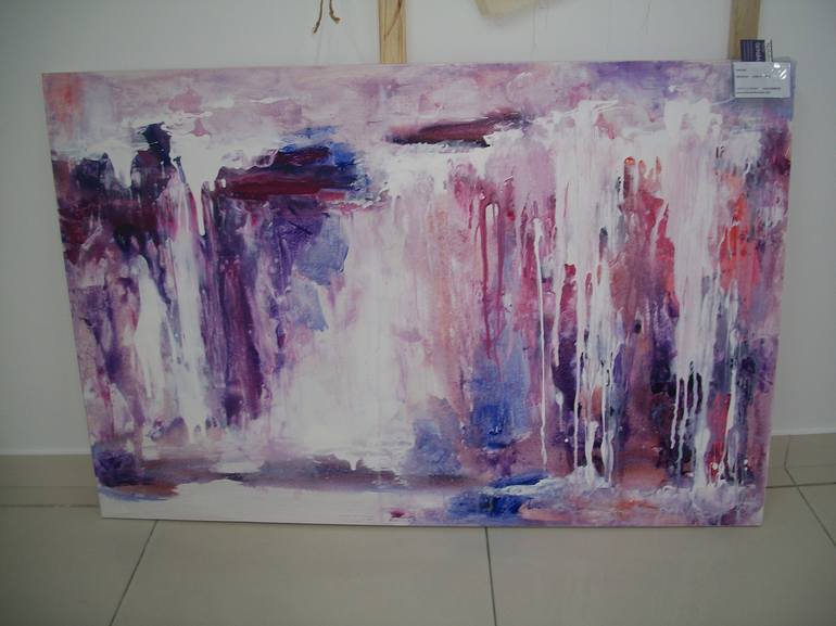 Original Abstract Expressionism Abstract Painting by Natalia Esanu