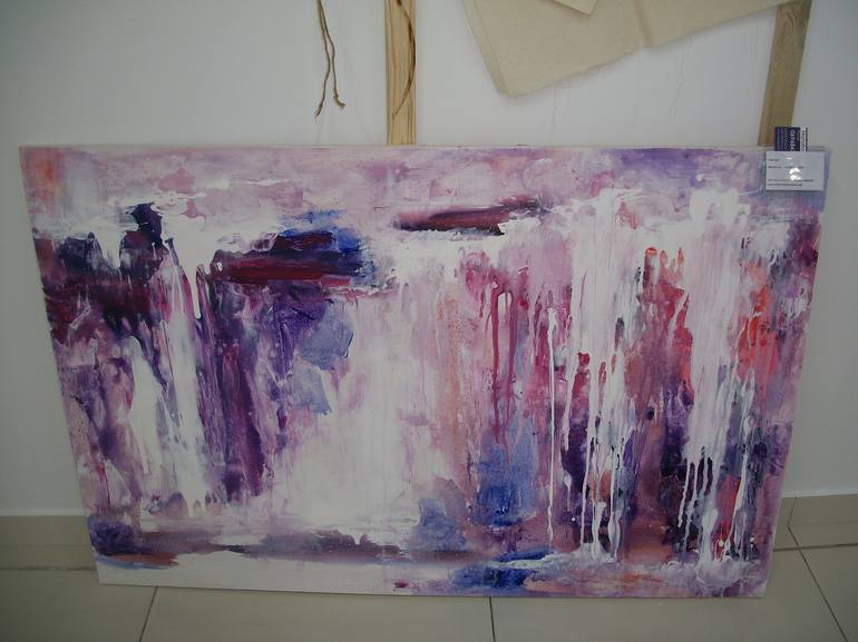 Original Abstract Expressionism Abstract Painting by Natalia Esanu