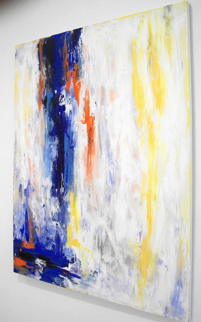 Original Abstract Expressionism Abstract Painting by Natalia Esanu